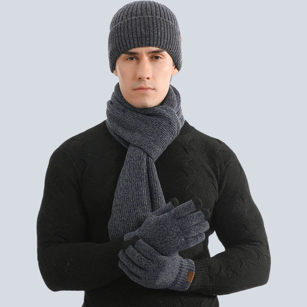 Men's Dogs Bollox Scarf/Beanie/Glove Set